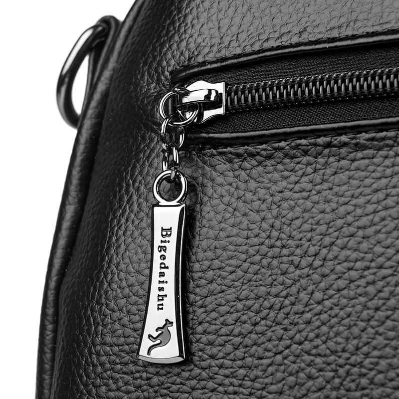 Женский рюкзак из мягкой кожи, дорожная сумка из искусственной кожи