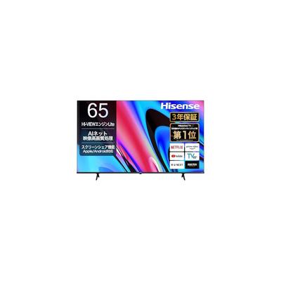 [Эксклюзивно на Amazon.co.jp] Hisense 65-дюймовый 4K Smart TV (65E60N) с 3-летней гарантией, встроенный двойной тюнер, HDMI 2.1, игровой режим с низкой задержкой, Alexa, AirPl