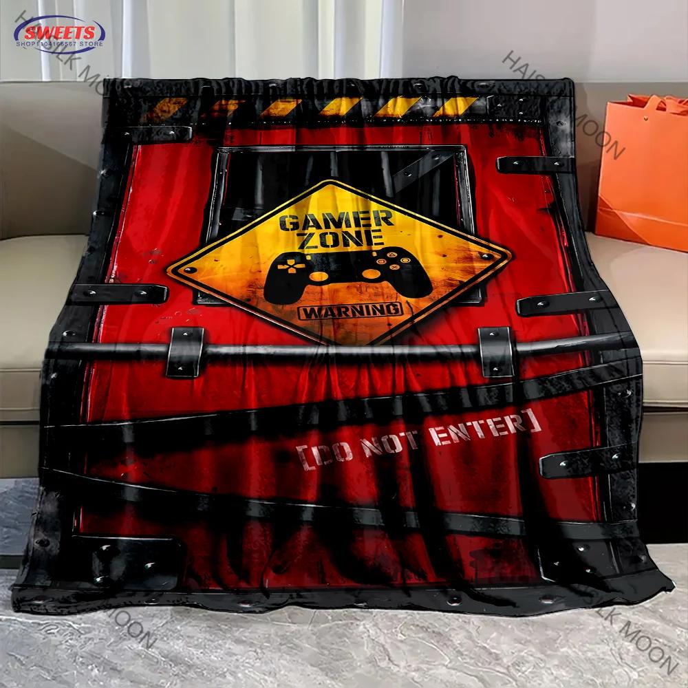 Multi-Size Game Controller Soft Printed Blanket Soft and Comfortable Sofa Living Room Office Four Season Available Quick Arrival