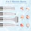 4-in-1 Hair Removal Device Low Noise Hair Remover Portable Women Body Shavers Set