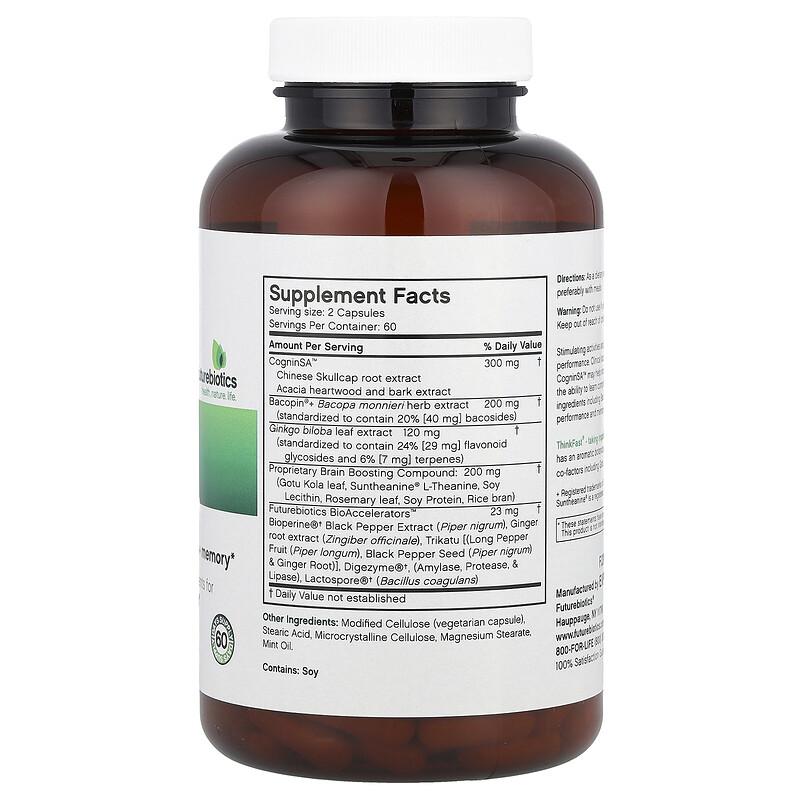 Thinkfast®, Brain Performance + Memory, 120 Vegetarian Capsules