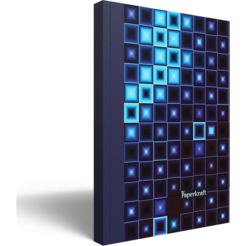 Paperkraft Signature Notebook - 148 Mm X 216 Mm, Hard Cover, 224 Pages, Single Line (Cover Pattern May Very)
