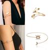 Retro Alloy Punk Hollow Out Geometric Shape Arm Chain Bracelet