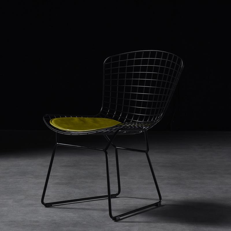 Nordic Net Red Chair Backrest Simple Makeup Computer Desk Chair Hollow Barbed Wire Ins Iron Art Home Dining Chair