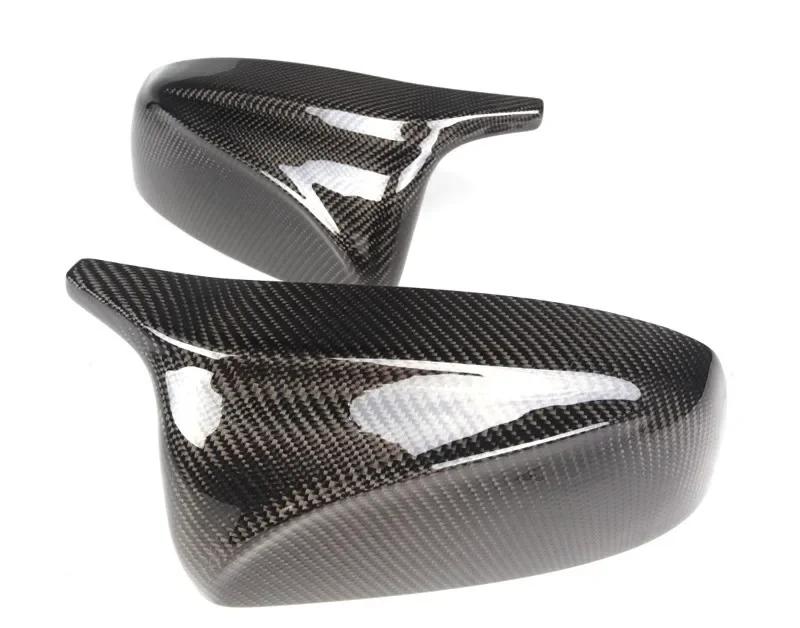 For 2007-2014 BMW X5 X6 (E70 E71 E72) Rear View Mirror Cap Cover Carbon Fiber Pattern 51167180725 51167180726