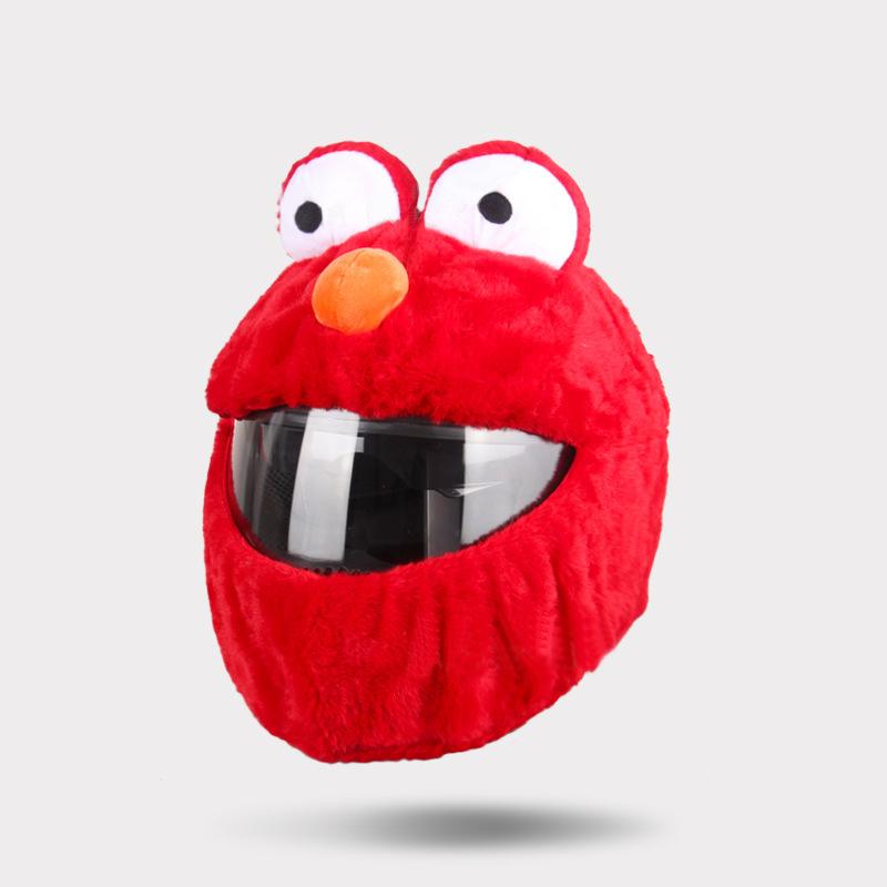 Чехол для шлема мотоциклиста на Рождество, шапка Санта-Клауса, полное лицо, забавный плюшевый мотошлем, украшение, рождественские аксессуары для мотоцикла и лыж