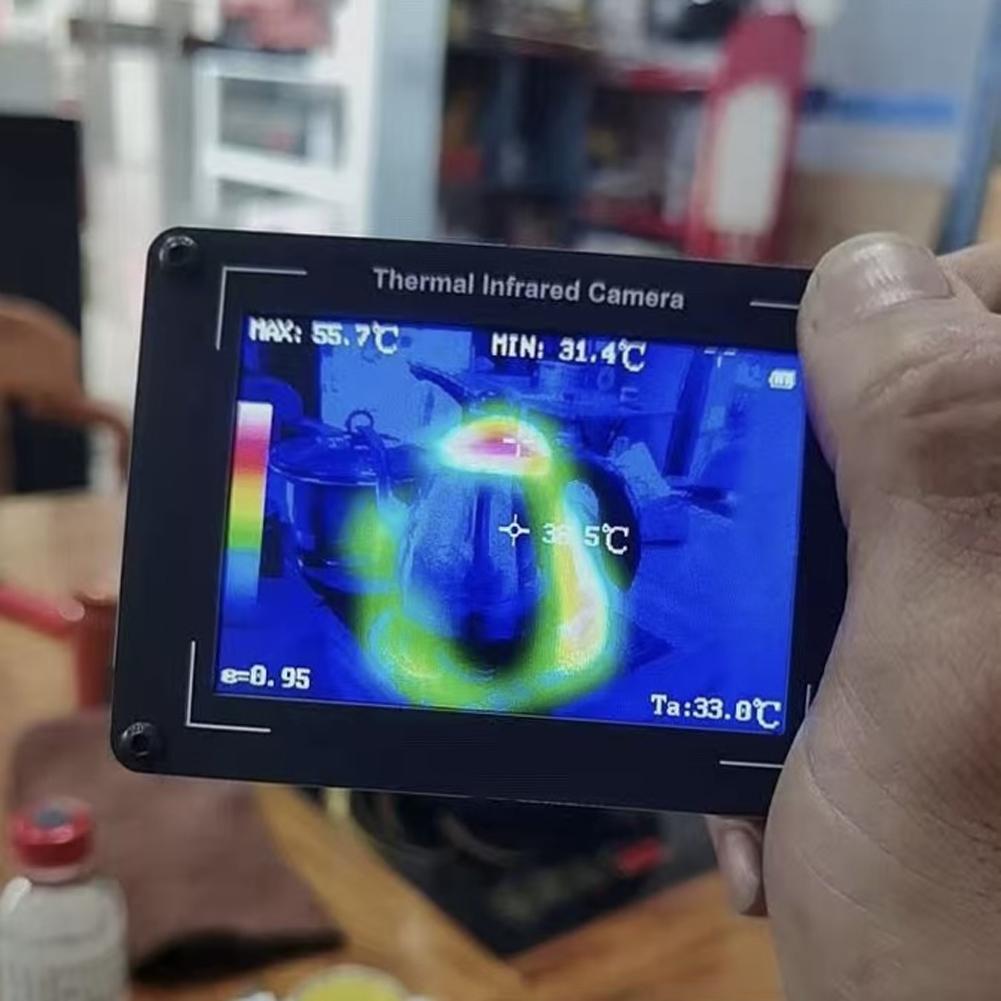 MLX90640 AMG8833 Портативные инфракрасные датчики Легкая цифровая тепловизионная камера Зарядка через USB для строительной среды