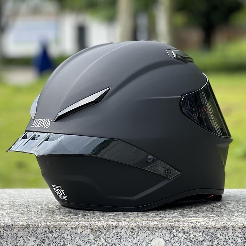Матовый черный цвет шлема Мужской и женский мотоциклетный шлем Casco Зимний сезон Одобрено ECE Унисекс Шлем-интеграл