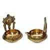 Pure Brass Decor Shanku Chakra Kuber Diya 7.62 Cm  2 Pairs In a Pack