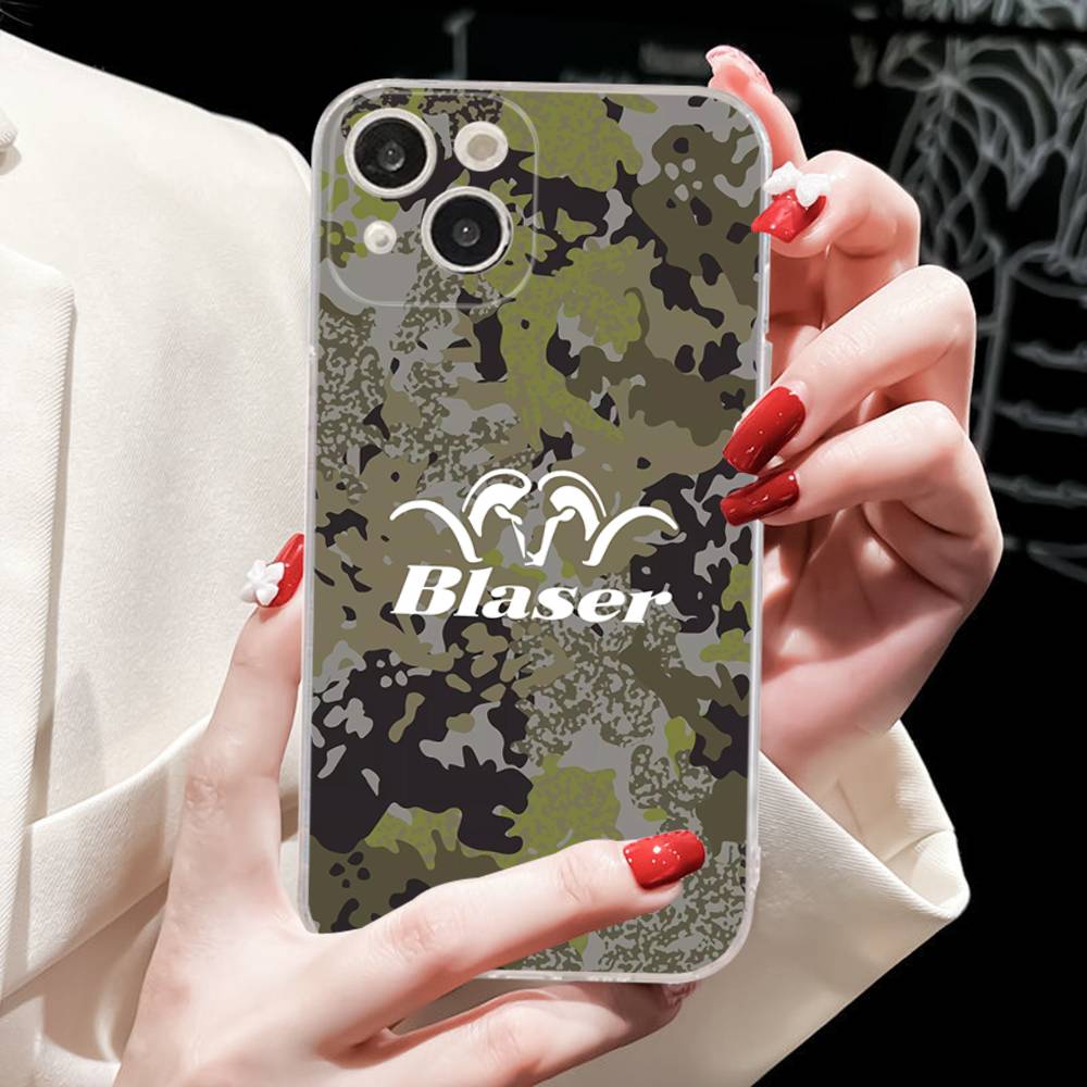 Blaser Usa Ружья Полиция Прозрачный Чехол Для Телефона Для IPhone 16 15 14 13 12 11 Pro Max Plus Мягкая Крышка