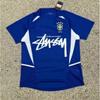 Ретро футбольная майка в стиле Stussy Бразилия Италия Фламенго Япония 1998 2002 Футбольная футболка Унисекс Спортивный топ