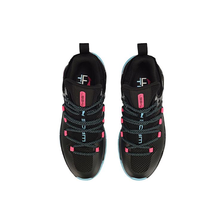Li Ning 6-й Человек 2019 Баскетбольные Кроссовки Мужские Низкие Черный/Синий/Розовый ABAP017-5