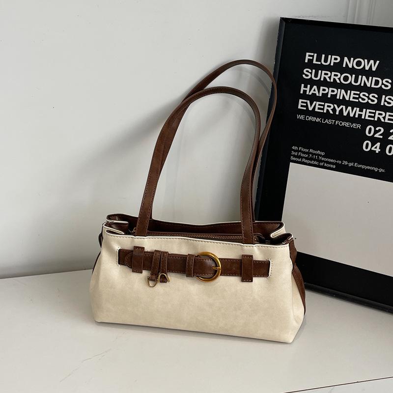 Ретро сумка женская большой вместимости 2025 новая осень и зима досуг нишевый дизайн одно плечо сумка-подмышка сумка-подушка для поездок