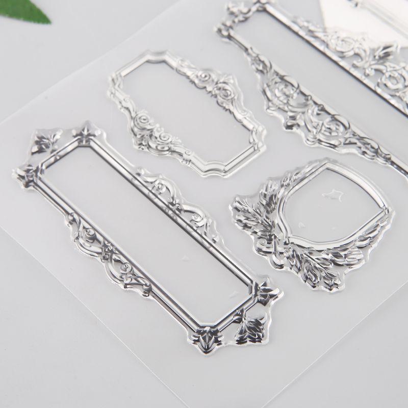 Frame Silicone Clear Seal Stamp DIY Scrapbooking Embossing Photo Album Decorative