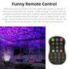 New Bluetooth Starry Sky Projector Night Light Remote Control Kinds of Lighting Modes Built-in Music Player Starry Sky Ocean Wave Projection Lamp