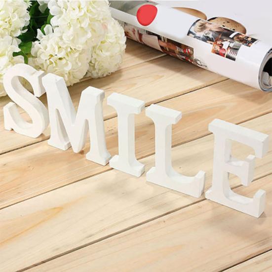 Freestanding Wood Wooden Letters Alphabet Bridal Wedding Party Home Shop Decor