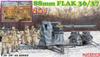 Dragon WWII German 88mm Flak Gun Kit Plastic Model Kit DR6923 1/35 36/37 Anti-Aircraft 2-in-1