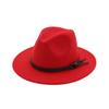 X3015 Шерстяная шляпа унисекс в британском стиле Классическая джазовая шляпа Простая шерстяная фетровая широкополая шляпа Модные шапки Чародейские шляпы