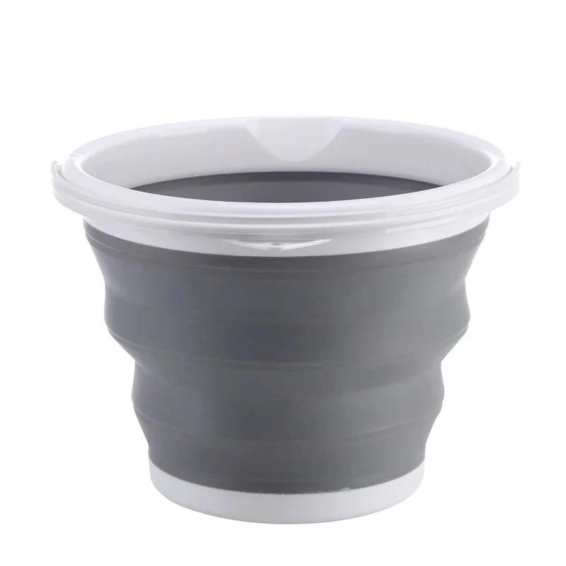 3-Liter Foldable Bucket, Portable Folding Bucket, Car Wash and Fishing Bucket, Household Plastic Travel Outdoor Camping Bucket