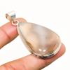 Botswana Agate Gemstone Handmade 925 Silver Plated Jewelry Pendant 2.08"