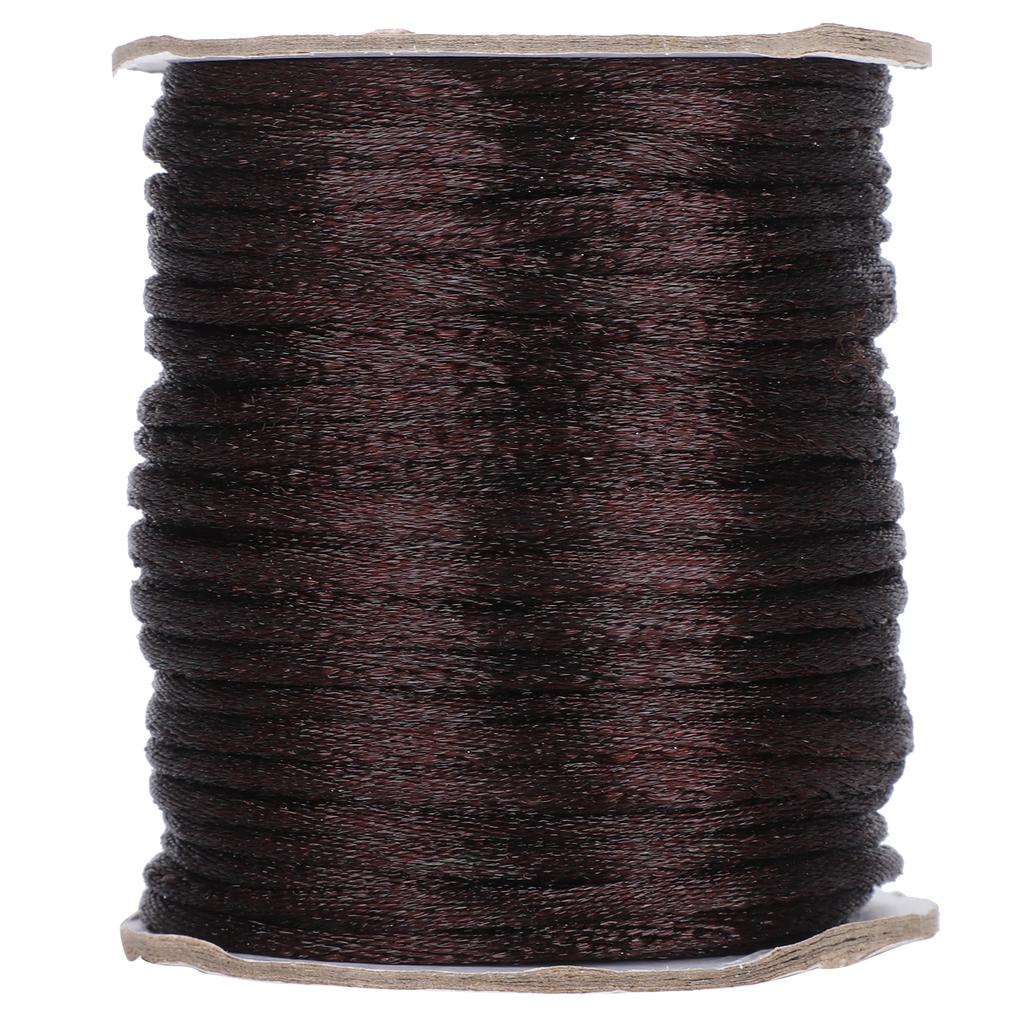 Китайская проволока для ручного вязания, полиамидный шнур, шнур для изготовления ювелирных браслетов, кофе