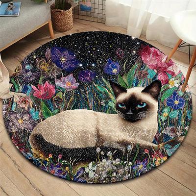 Круглый ковер Vortex Crossing Gate, Ковер для гостиной, спальни, дивана, игровой комнаты, Декор, Нескользящий коврик для пола
