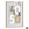Photo Frame 52.5 X 2.5 X 72.5 Cm Natural Plastic MDF Wood (6 Units)