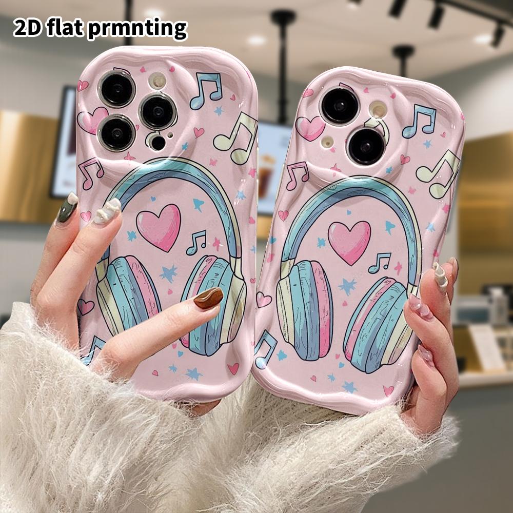 Phone Case: 2D flat design, suitable for iPhone 18, 17, 16, 15, 14, 13, 12 Pro protection, phone decoration, blue and pink color block, Halloween and