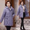 Winter Women's Long Jacket Middle Age Women Coats Hooded Elegant Thick Warm Winter Parkas Loose Outerwears Lady Jackets