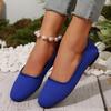 Large Size Cloth Surface, Shallow Mouth, Low-Top Single Shoes, Women'S Round Head, Low Heel, Lazy People Pedal Doudou Shoes With One Foot
