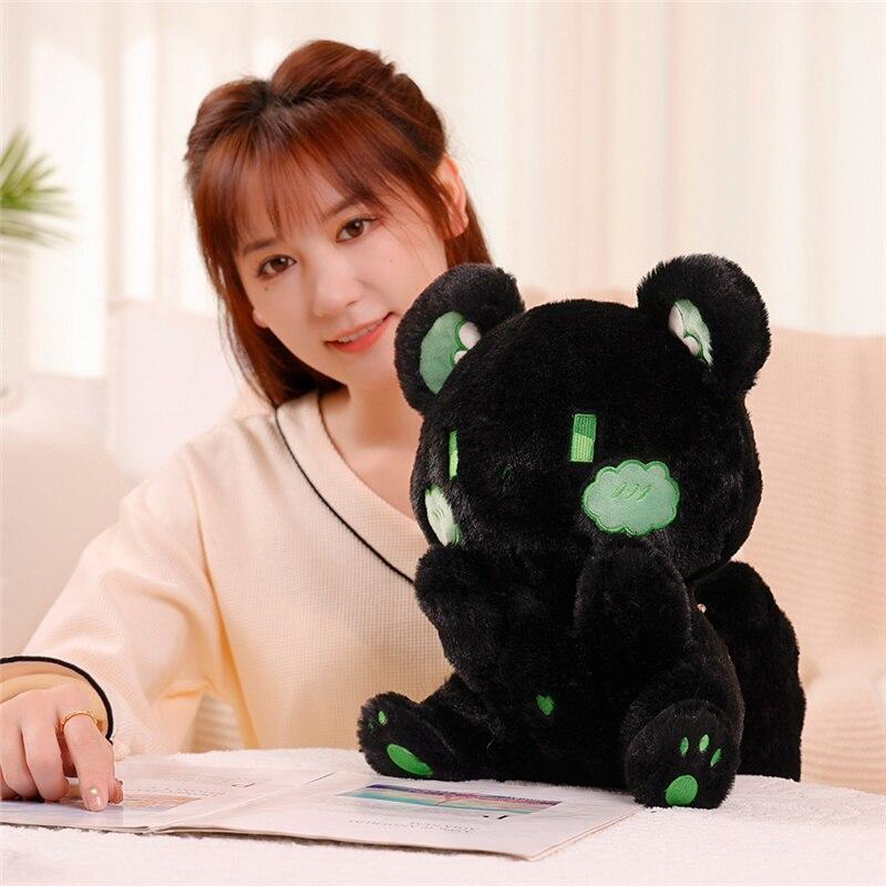 Kawaii Bears Plush Toy Lovely Sitting Animal Bear Plush Pillow Stuffed for Creative Birthday Gift Dolls for Children Girls