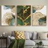 Modern Abstract Painting Golden Leaves Luxurious Canvas Picture for Home Design Wall Art Prints for Interior Decor No Frame