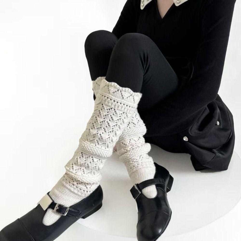 Sweet JK Knee High Socks Y2K Lolita Boots Cover Pile Socks Women Leg Warmers Lolita
