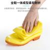 Желтые резиновые сапоги могут добавить ЛОГОТИП многовысотная серия водонепроницаемые сапоги мужские и женские дождевые туфли желтые утолщенные рабочие сапоги сапоги для ходьбы по воде