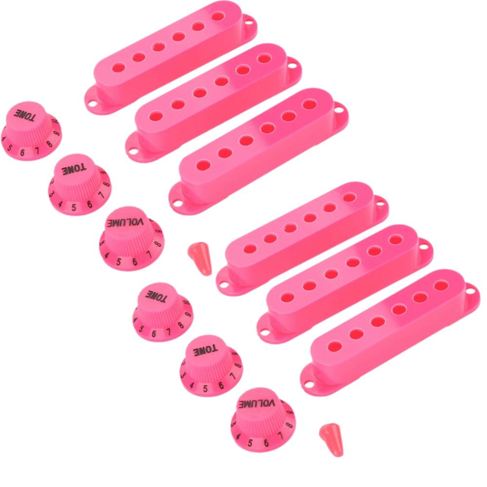 6pcs 48mm 50mm 52mm Single Winding Pickup Covers Pink/Blue ABS Pickup Covers Electric Guitar