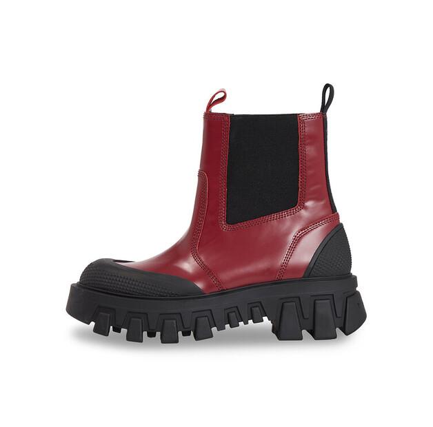 Ботинки челси Tommy Jeans Tjw Chunky, смешанный материал, EN0EN02375, красные