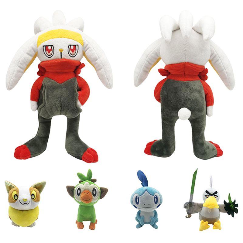 Sword Pokémon And Shield Plush Toy Game Stuffed Doll Soft Figure Kids Fans Gift