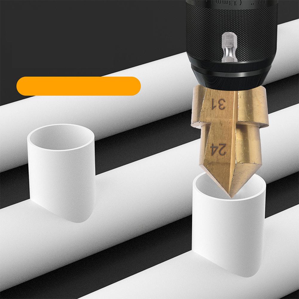 3 шт., сверло для расширения водопроводной трубы, пластиковое резьбонарезное сверло с шестигранным хвостовиком, подъемное ступенчатое сверло, электрический перфоратор