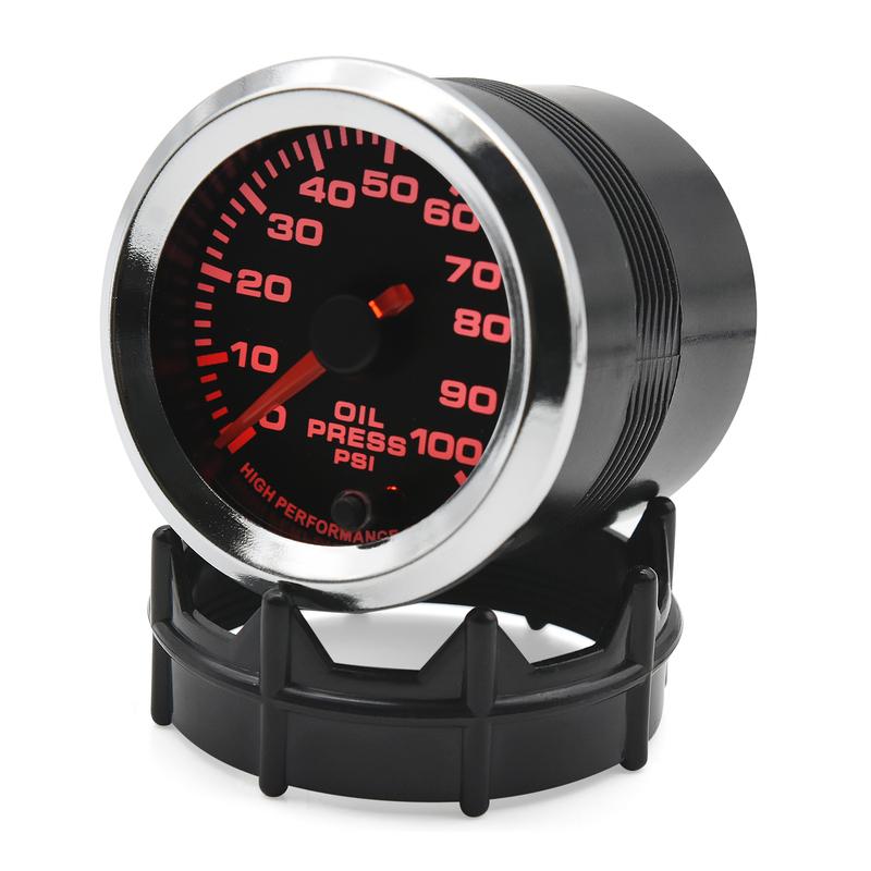7 Colors Oil Pressure Gauges Turbo Boost Gauge Oil Water Temperature Meter with Sensor for Car Racing Fuel Meter 52mm Auto