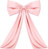 Bow Decor Large Bow for Room, Coquette Giant Ribbon Tie for Birthday Party Backdrop Wall Decor(Pink,24 X 36 Inches)