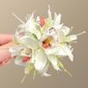 Elegant Flower Hair Clip Vintage Hawaiian Duckbill Clip Fashion Floral Hair Accessory  Wedding