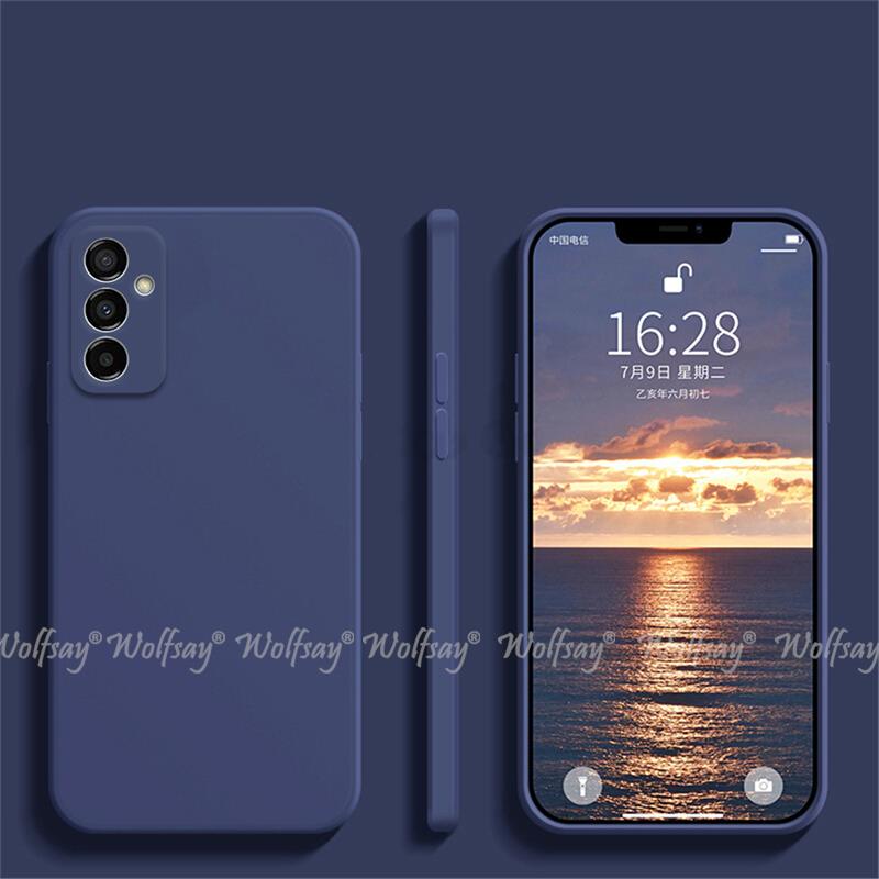 Чехол для Samsung Galaxy M23 Чехол для Samsung M23 F23 A23 A33 A13 A53 A73 Жидкий силиконовый Защитный Противоударный ТПУ Чехол для телефона M23
