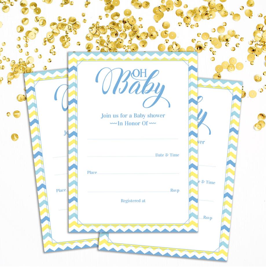 Пригласительная открытка на празднование рождения ребенка Darling Souvenir, которую можно распечатать, заполнить или написать в пустом месте, пригласительные на вечеринку, упаковка из 28 штук