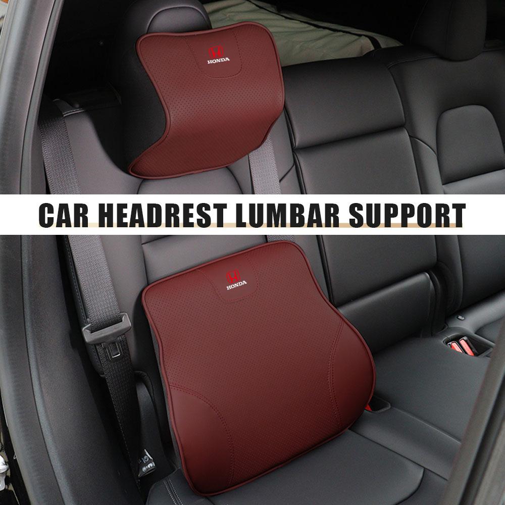 AAAHU1 Car Memory Foam Lumbar Support Headrest Neck Pillow Accessories For Honda Mugen Typer ACCORD Airwave Avancier Civic INSPIRE GK5