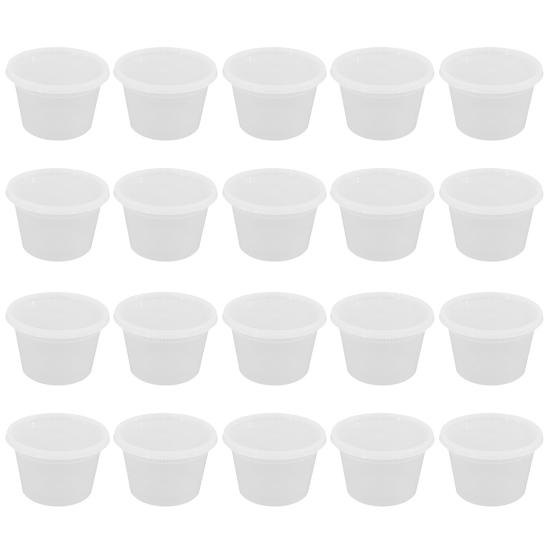 20 шт. коробка для хранения продуктов с герметичной крышкой, круглая прозрачная пищевая морозильная камера, не содержащая бисфенола-А, микроволновая печь, безопасная для приготовления еды, гастроном, контейнер для упаковки пищевых продуктов на вынос