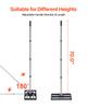 VEVOR Updated Lawn Leveling Rake with Roller, 17" x 10" Stainless Steel Lawn Leveler with 63.4" Adjustable Handle