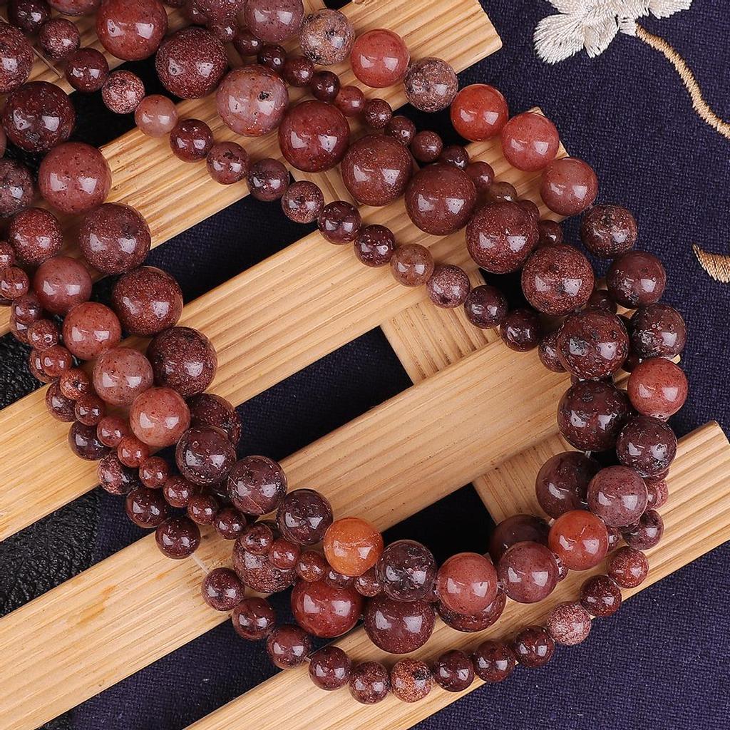 Натуральный свободный камень, фиолетовый авантюрин, круглые бусины для изготовления ювелирных изделий, браслет-подвеска «сделай сам», 15 дюймов, нить 4/6/8/10/12 мм