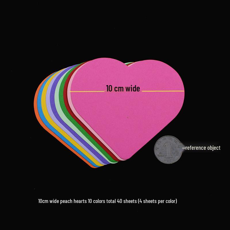 Плотный цветной картон: Формы Сердце, Звезда, Цветущая слива и Круглые формы для детского оригами и поделок