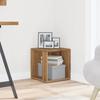 VidaXL Table d'appoint chêne artisanal 33x33x34 cm bois d'ingénierie, armoire latérale, étagère d'angle, armoire, armoire 856717