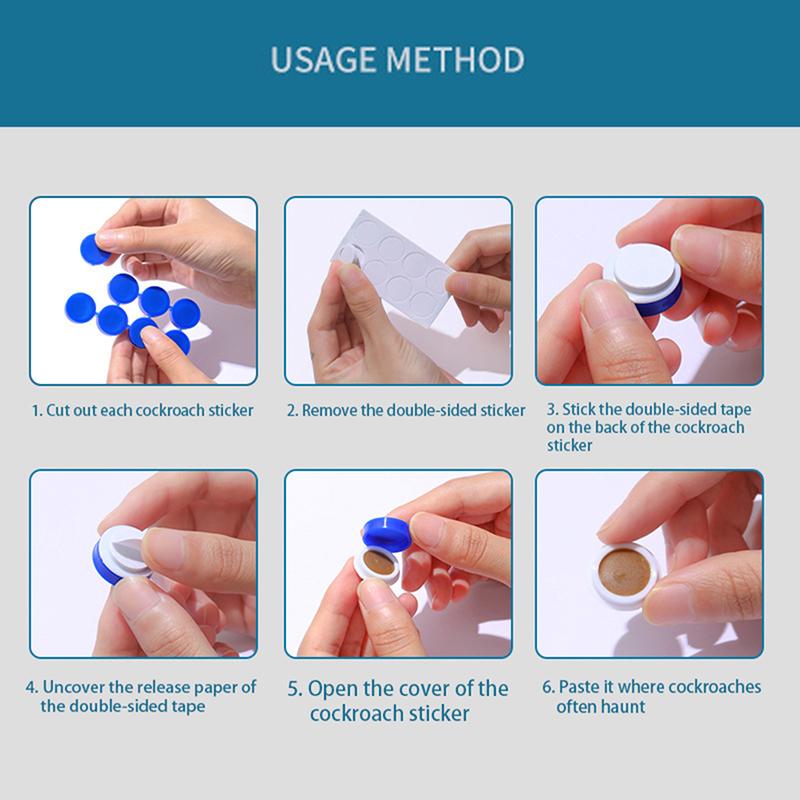 8 шт./компл. ловушка для тараканов, убивающая приманка, убийца, медицина, ловушка для ловли дома
